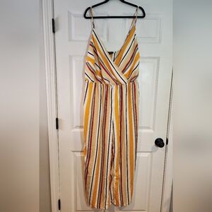 Toxik Striped Yellow Lightweight Jumpsuit 2X